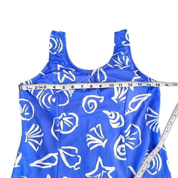 Vintage Seashell Print Tankini Swim Top - Picture 4 of 7